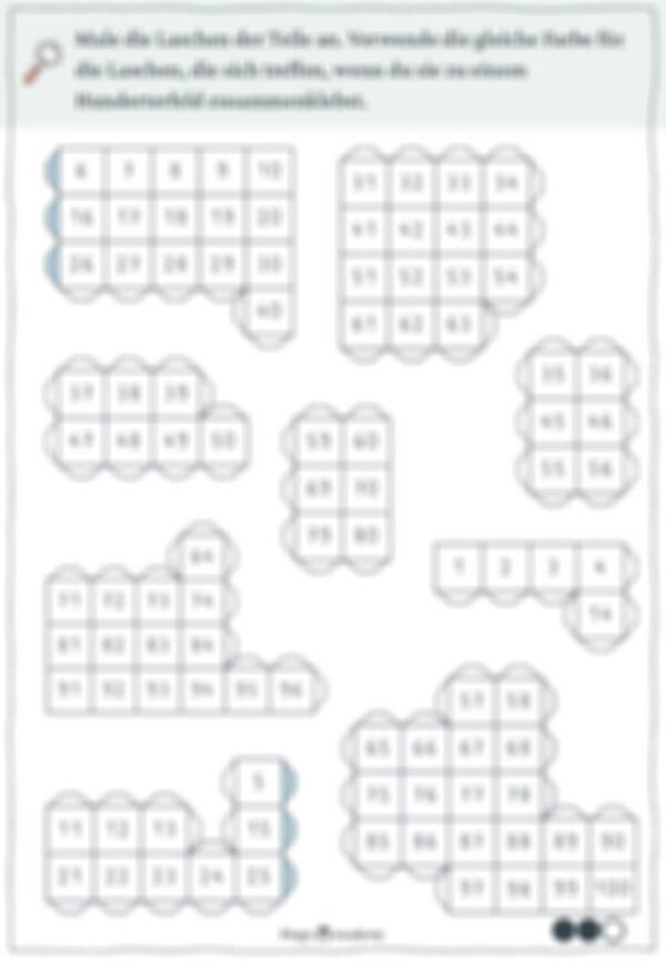 Hundertertafel - Puzzle