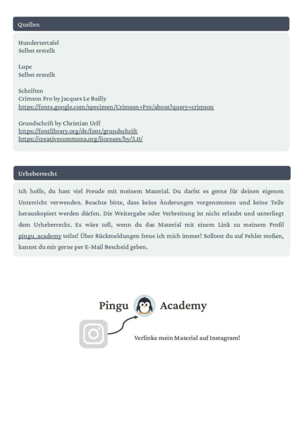 Hundertertafel - Puzzle