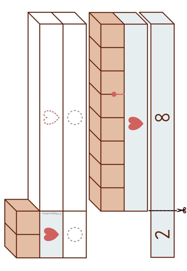 Verliebte Zahlen - Legemauern