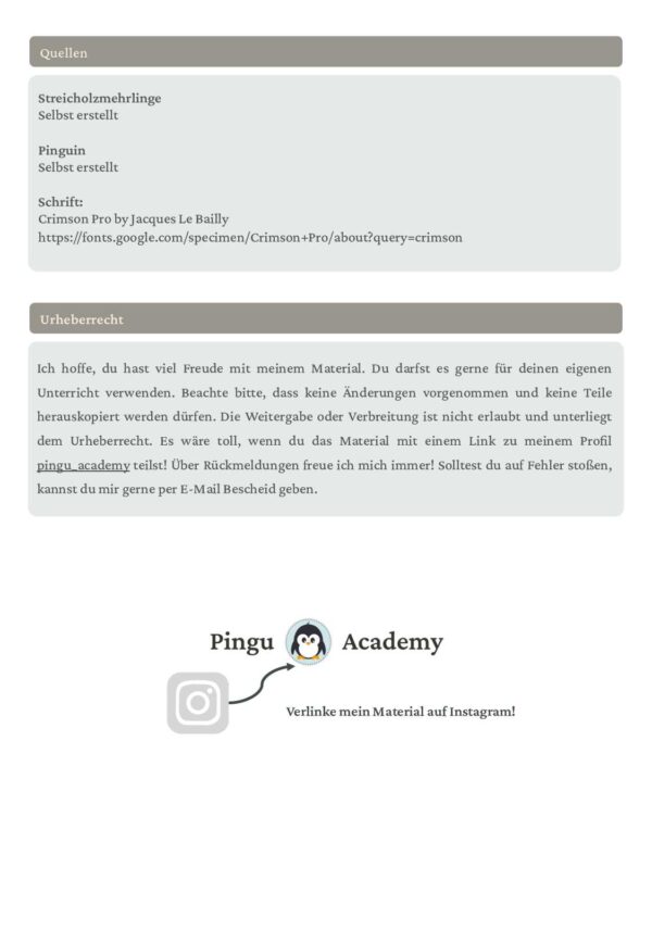 Streichholzmehrlinge - Legespiel