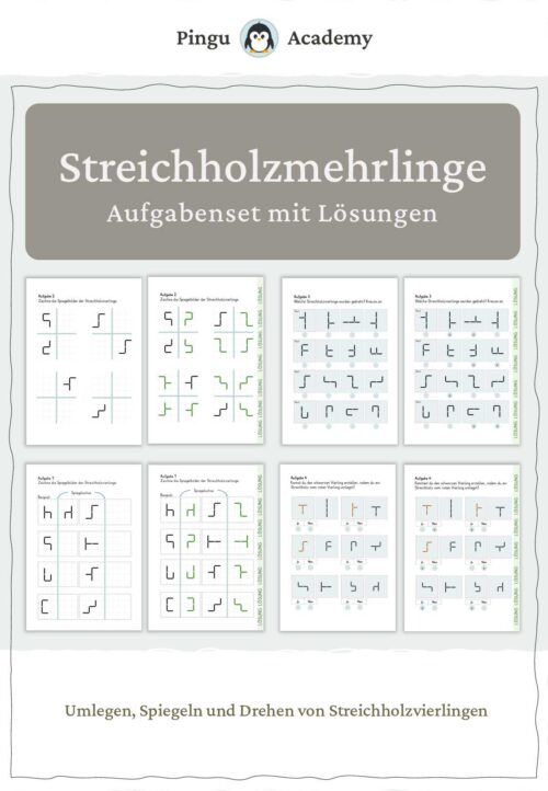 Streichholzmehrlinge - Aufgabenset