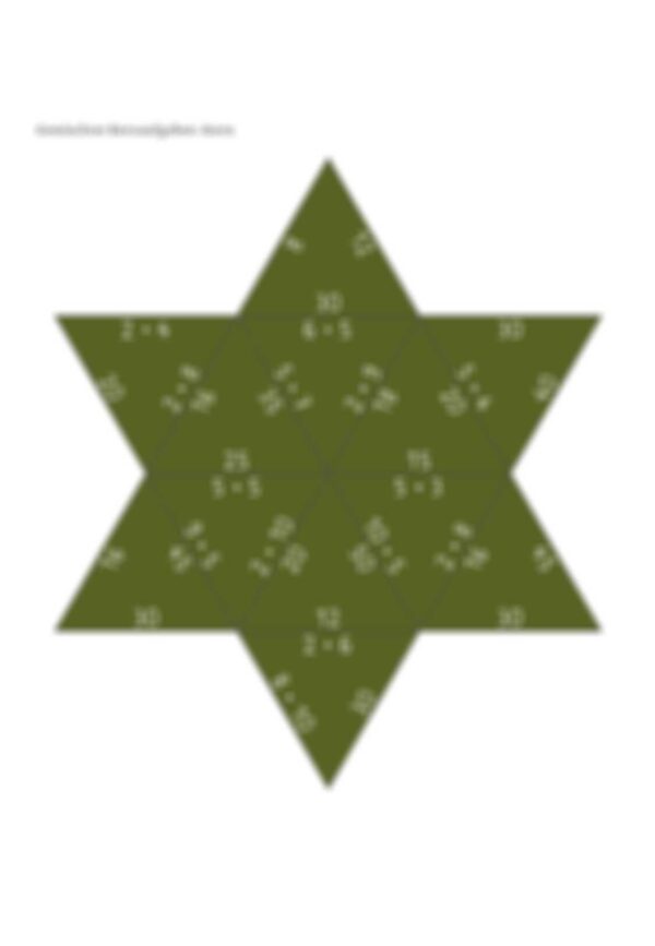 Kernaufgaben – Legesterne