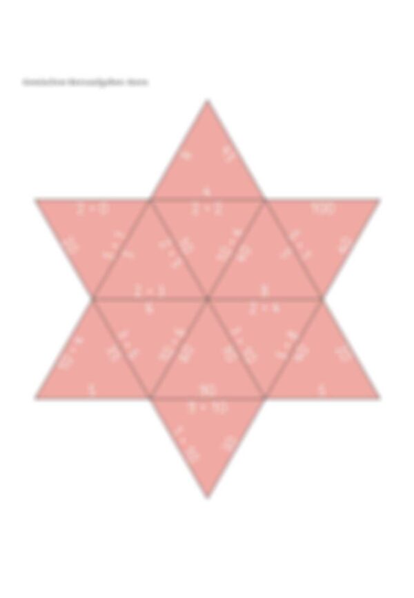 Kernaufgaben – Legesterne