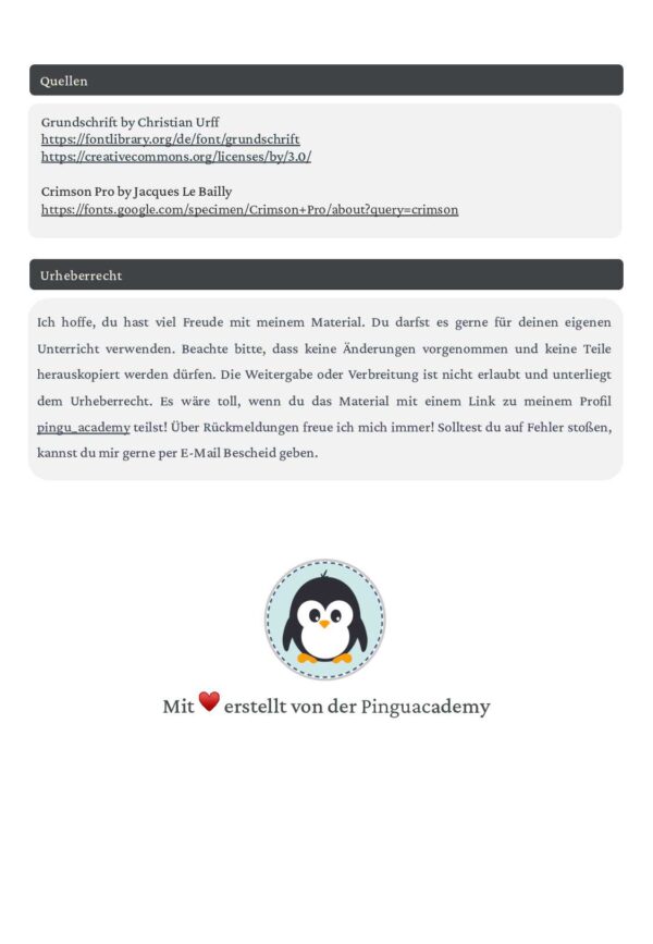 Kernaufgaben – Legesterne